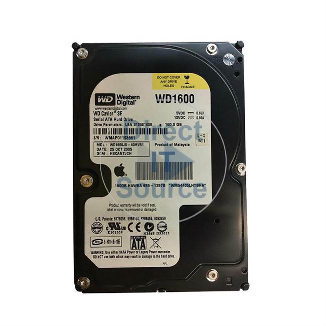 Apple 655-1257B - 160GB 7.2K SATA 3.5