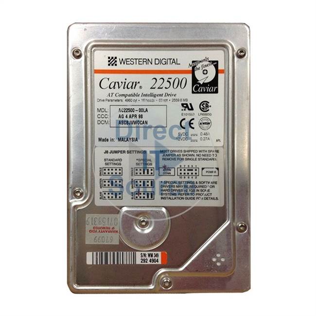 Wd Ac 00la 2 5gb 5 2k Ata 3 5 Hard Drive