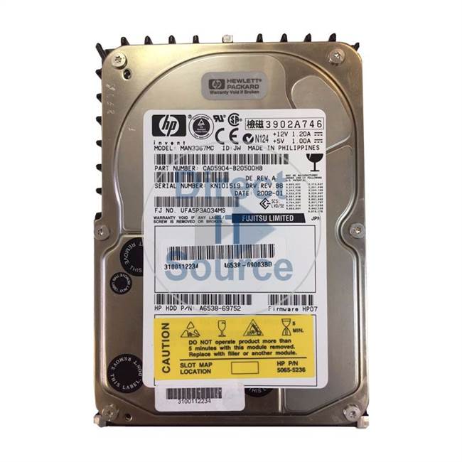 Fujitsu CA05904-B20500HB - 36.4GB 10000RPM Ultra-3 SCSI Hard Drive