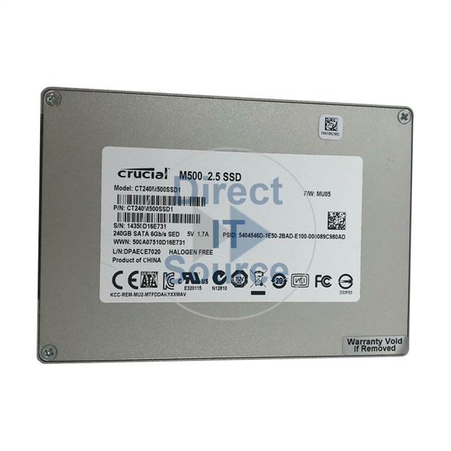 Crucial CT240M500SSD1 - 480GB 2.5inch SSD