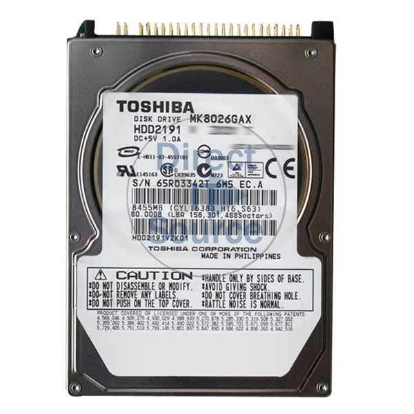 Toshiba HDD2191 - 80GB 5.4K ATA/100 2.5
