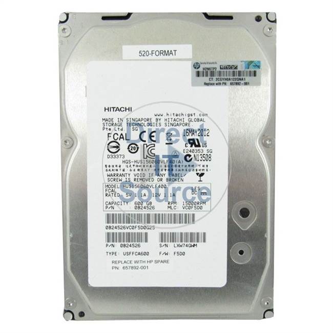 日立HUS724040ALE640 (0F14683) 4TB 7.2K RPM SATA-6Gb/s 3.5インチ