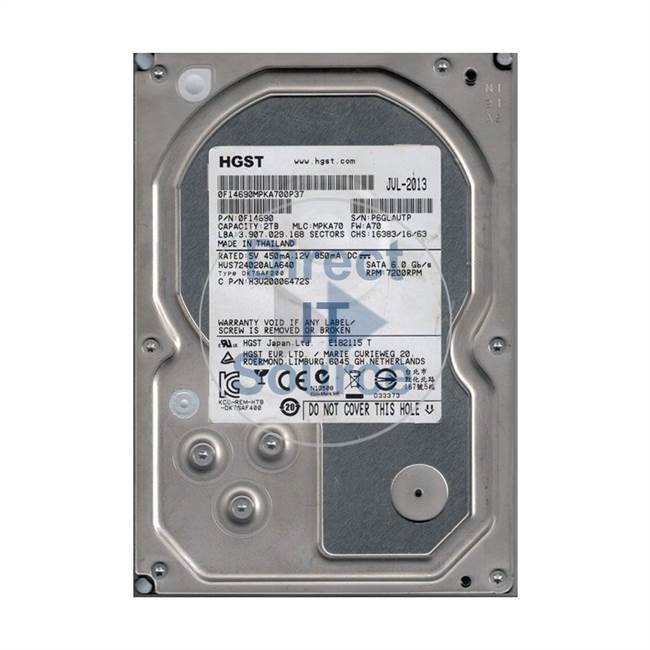 2022年限定カラー Hitachi hus724020ala640 2tb 7.2 K RPM 64 MB 3.5