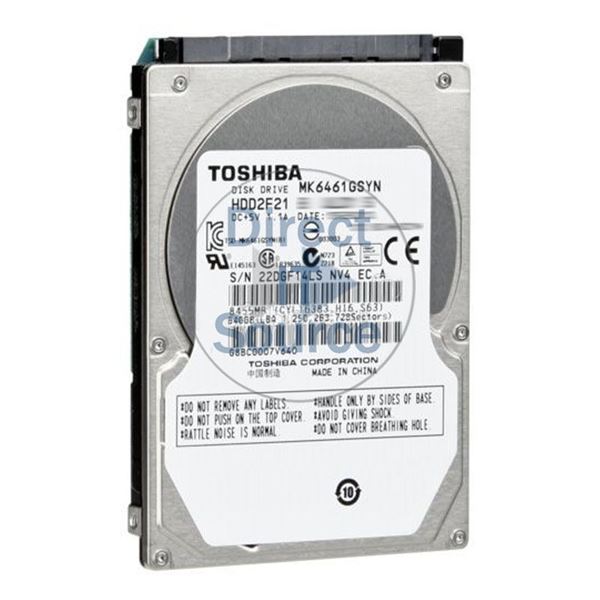 Toshiba MK6461GSYN - 640GB 7.2K SATA 3.0Gbps 2.5