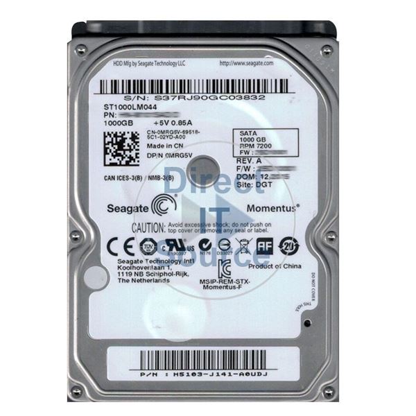 Seagate ST1000LM044 - 1TB 7.2K SATA 2.5