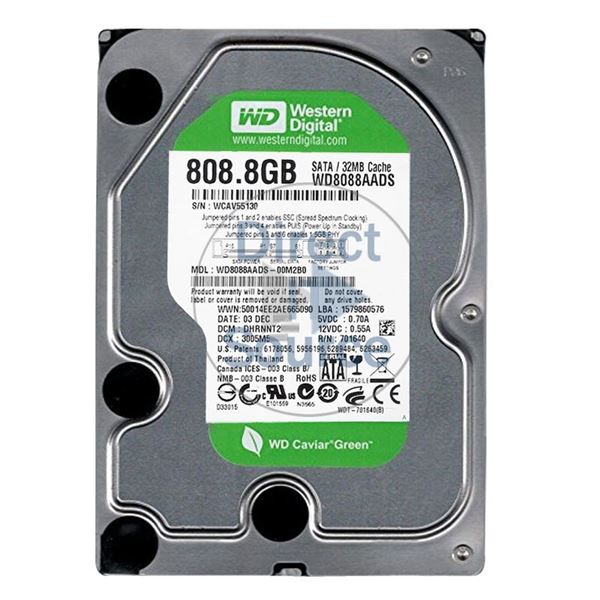 WD WD8088AADS-00M2B0 - 808.8GB 7.2K SATA 3.0Gbps 3.5